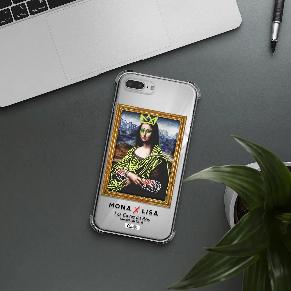 Monalisa Pop Art Apple iPhone 8 plus Clear PC Case