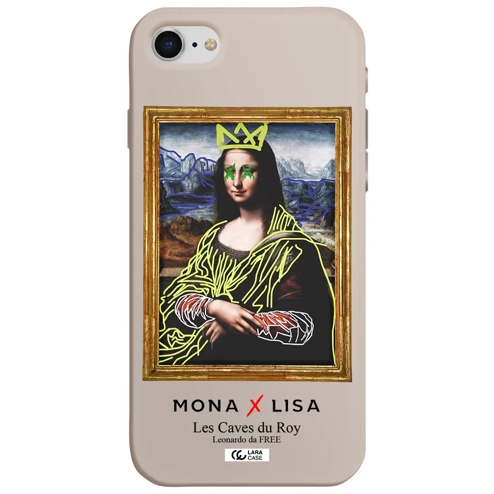 Monalisa Pop Art Apple iPhone se 2020 Silicone Stone Case