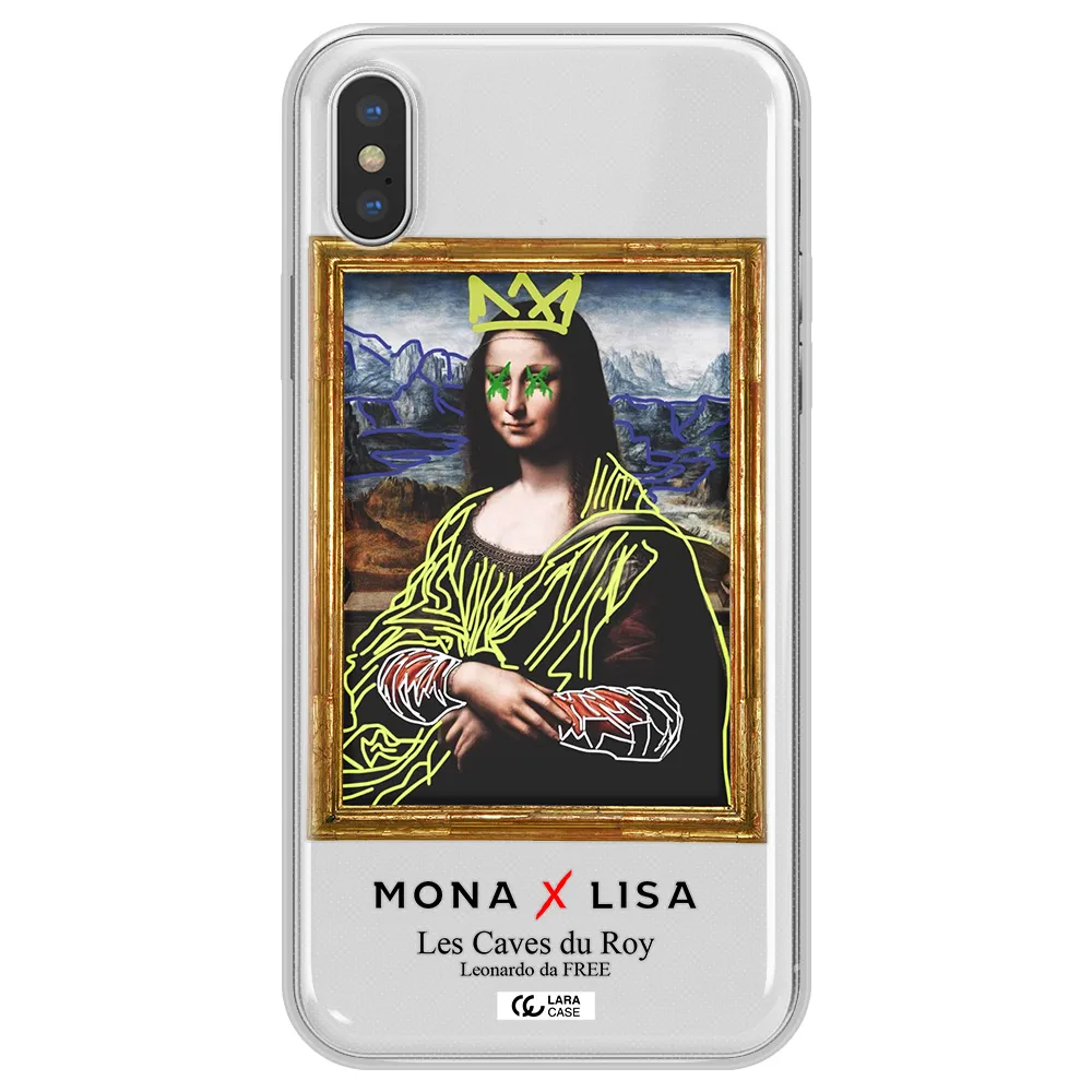 Monalisa Pop Art Apple iPhone XS Clear TPU Case