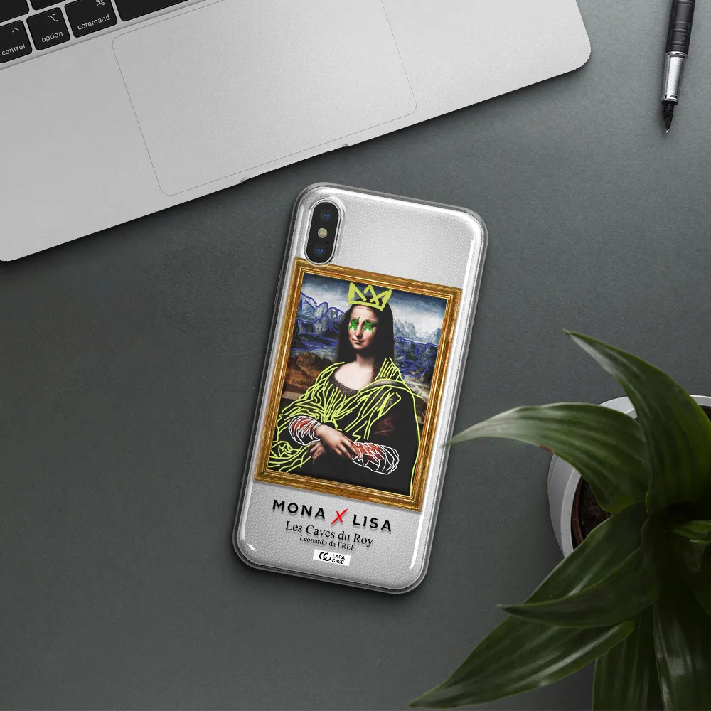 Monalisa Pop Art Apple iPhone XS Clear TPU Case