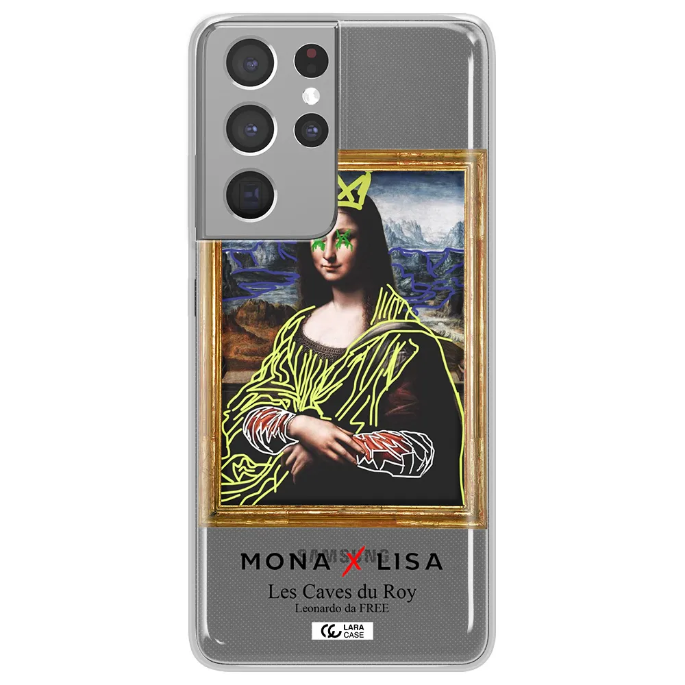 Monalisa Pop Art Samsung S21 Ultra Clear TPU Case
