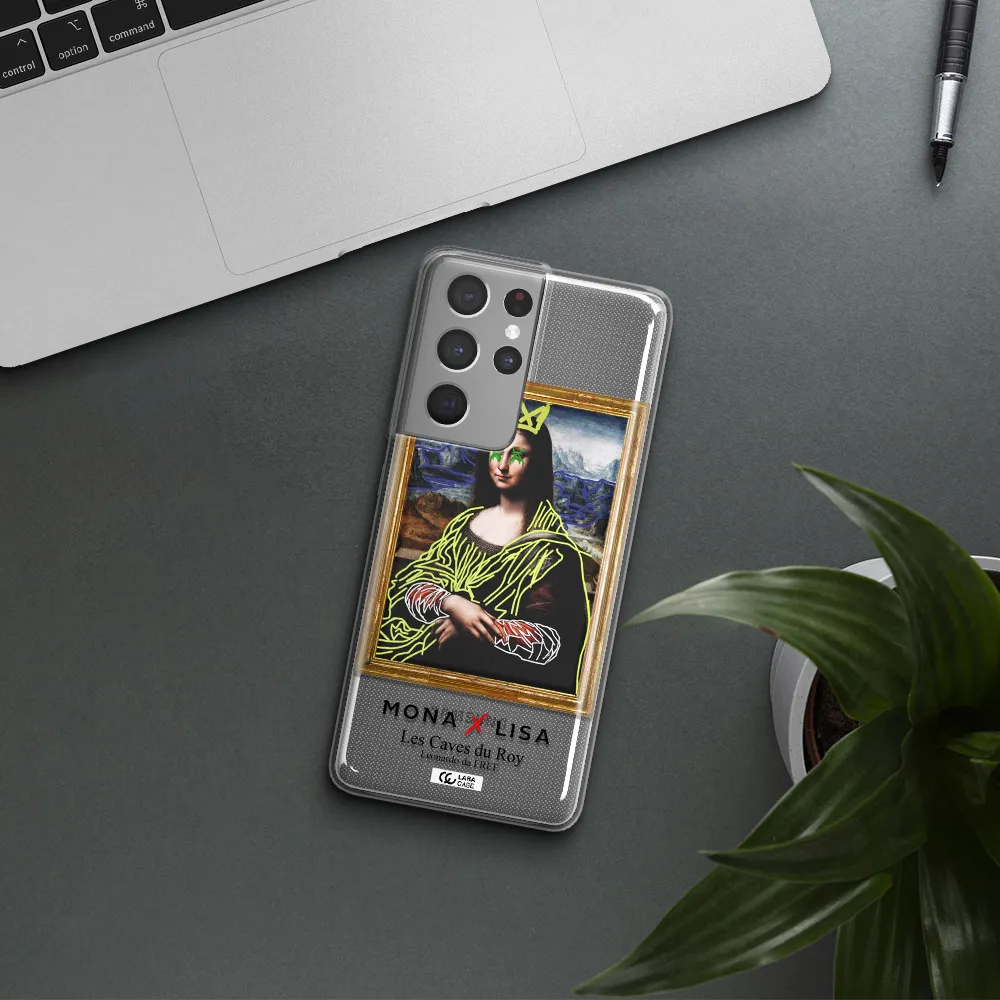 Monalisa Pop Art Samsung S21 Ultra Clear TPU Case