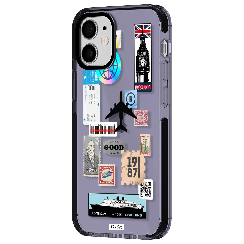 Stamp Stickers Apple iPhone 12 mini impact Lilac Case