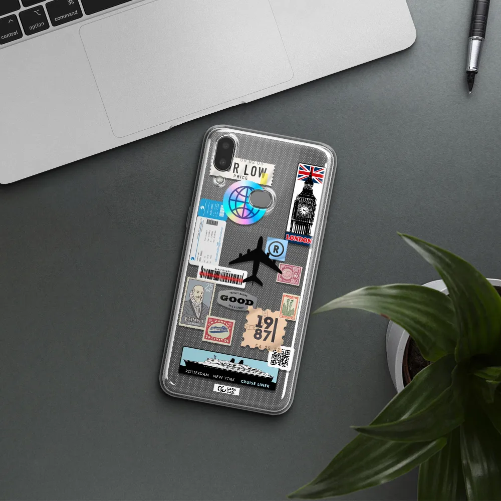 Stamp Stickers Samsung A10S Clear TPU Case