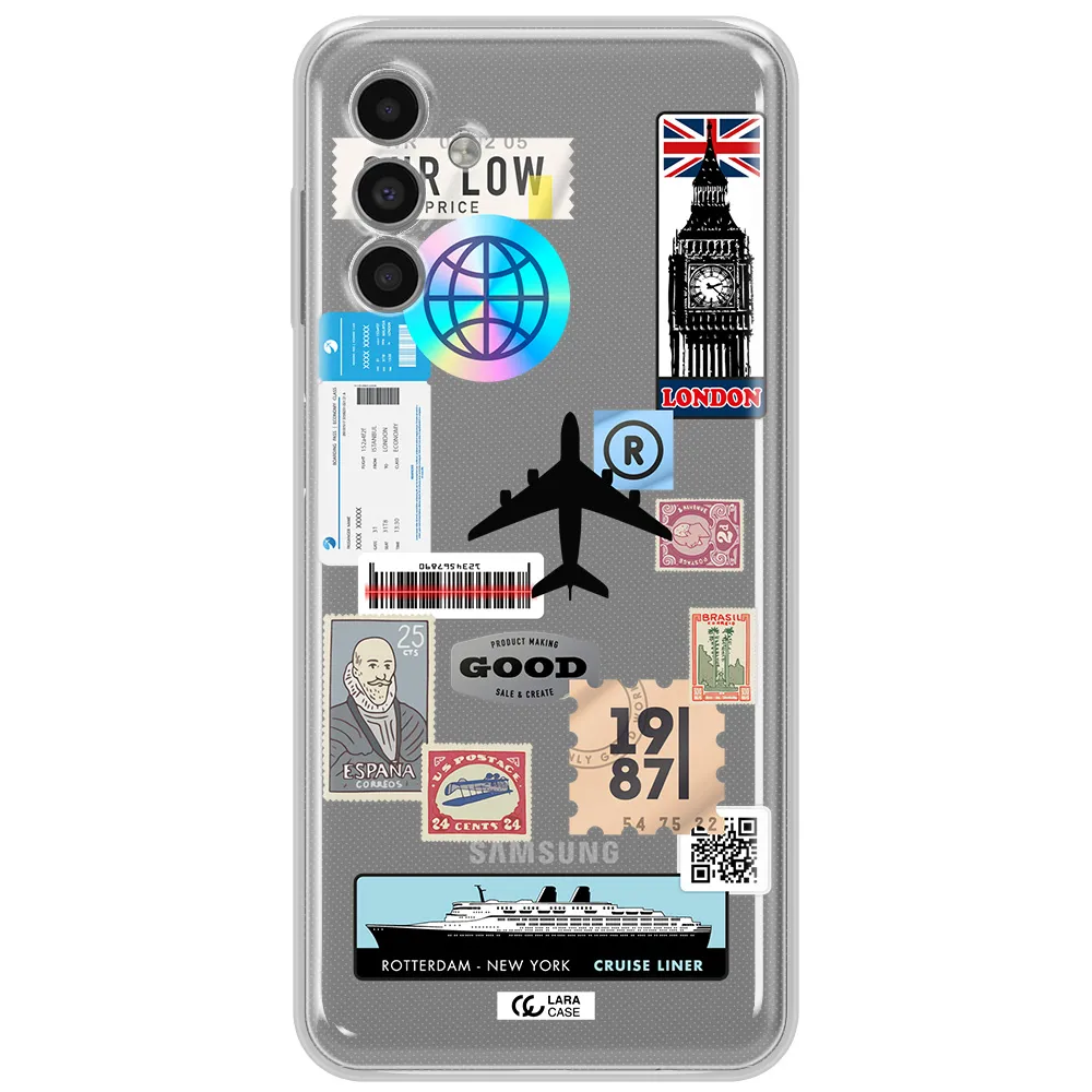 Stamp Stickers Samsung A13 5G Clear Tpu Case