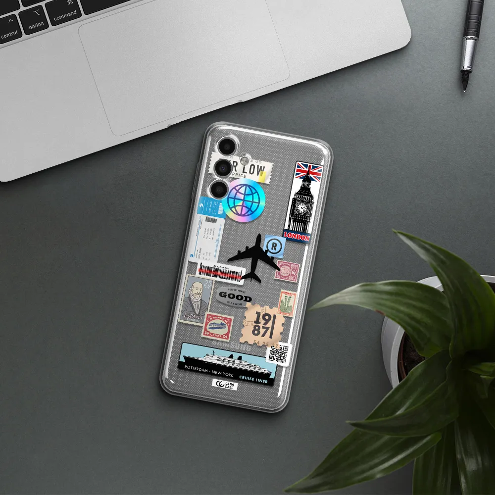 Stamp Stickers Samsung A13 5G Clear Tpu Case