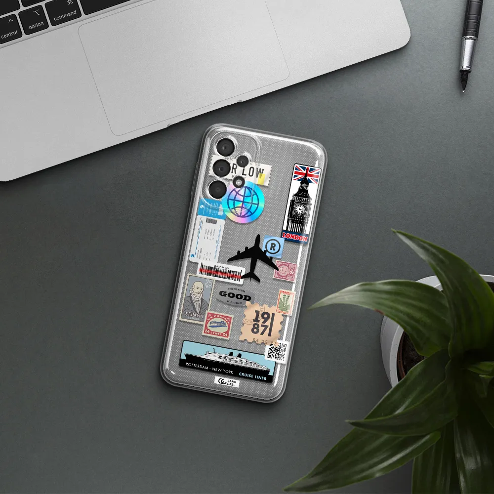 Stamp Stickers Samsung A23 5G Clear Tpu Case