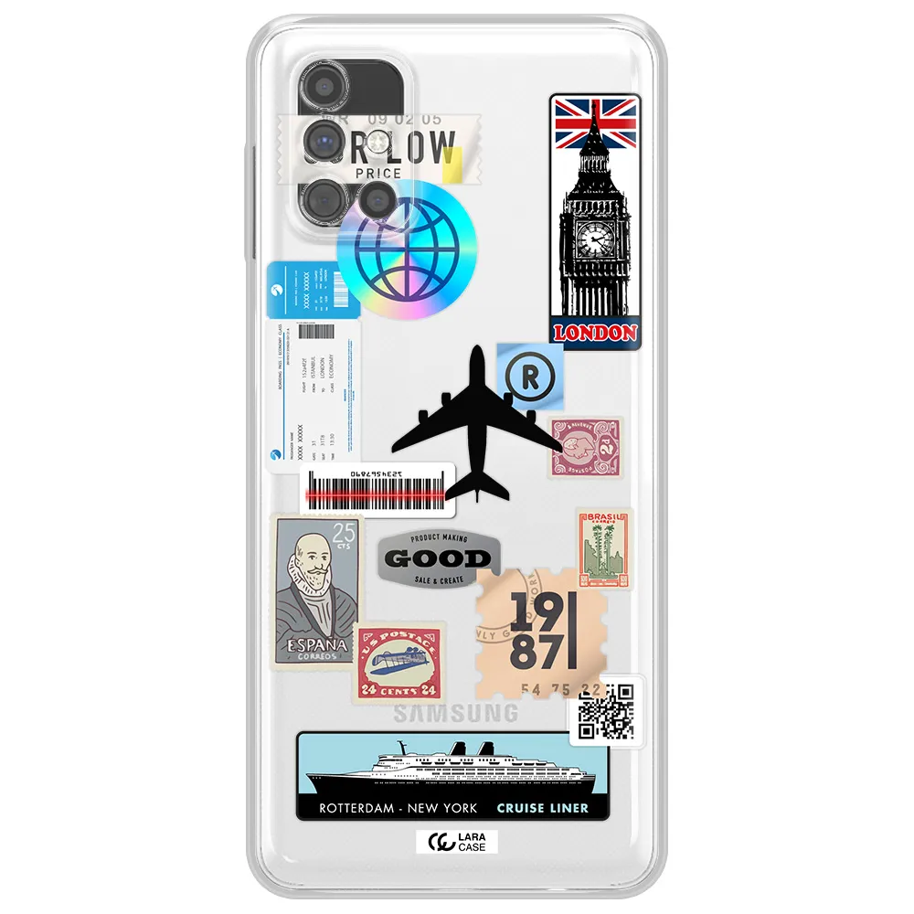 Stamp Stickers Samsung M51 Clear TPU Case