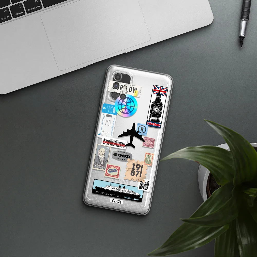 Stamp Stickers Samsung M51 Clear TPU Case