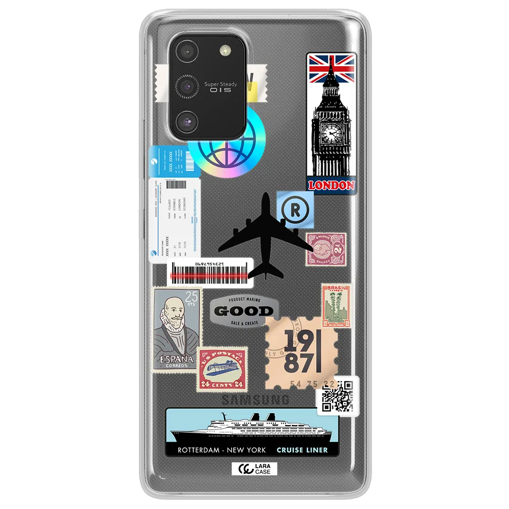 Stamp Stickers Samsung S10 Lite Clear TPU Case