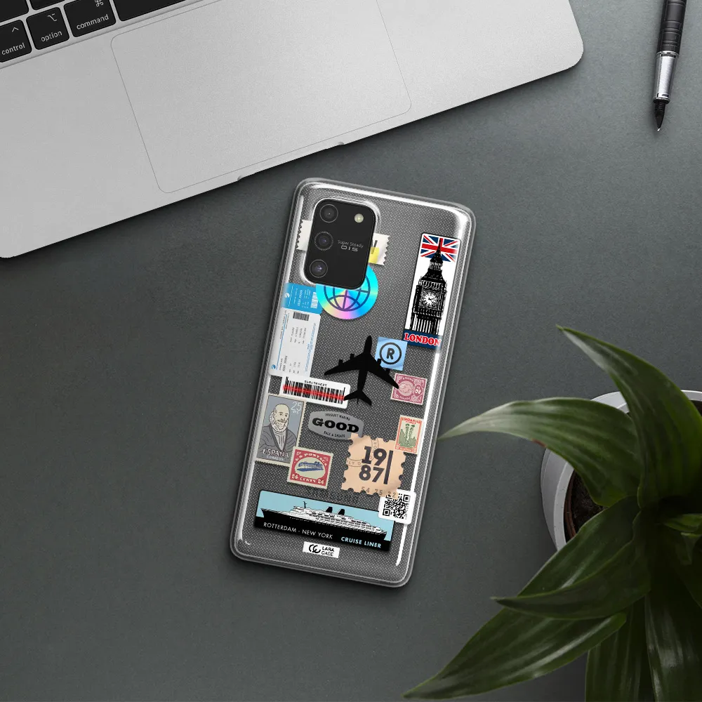 Stamp Stickers Samsung S10 Lite Clear TPU Case
