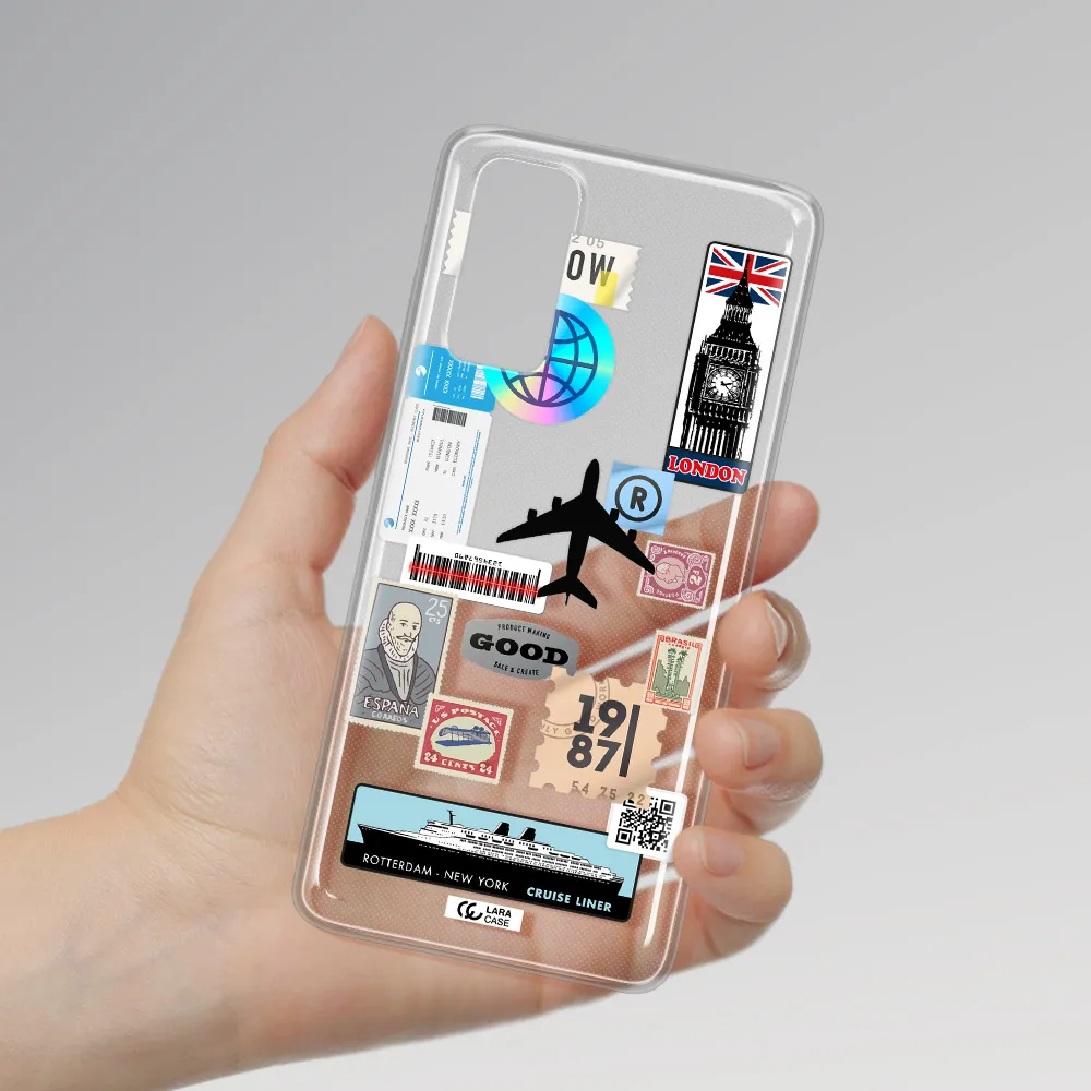 Stamp Stickers Samsung S20 Fe Clear TPU Case