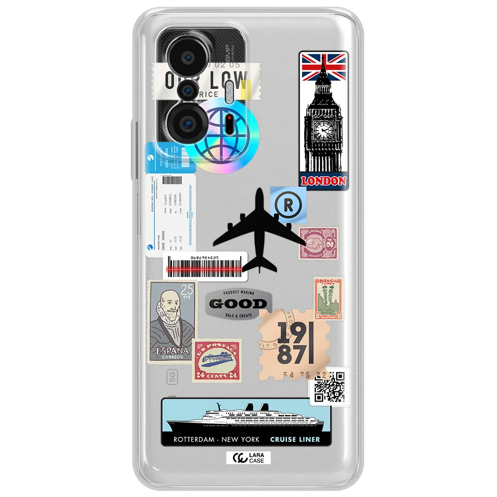 Stamp Stickers Xiaomi 11T Clear Tpu Case