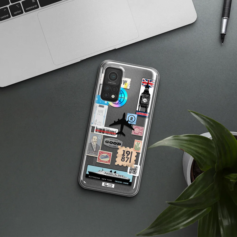 Stamp Stickers Xiaomi Mi 10T Clear TPU Case
