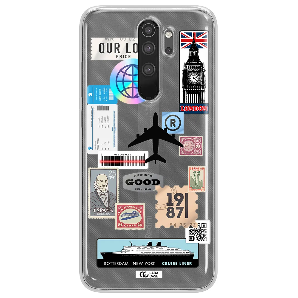 Stamp Stickers Xiaomi Note 8 Pro Clear TPU Case