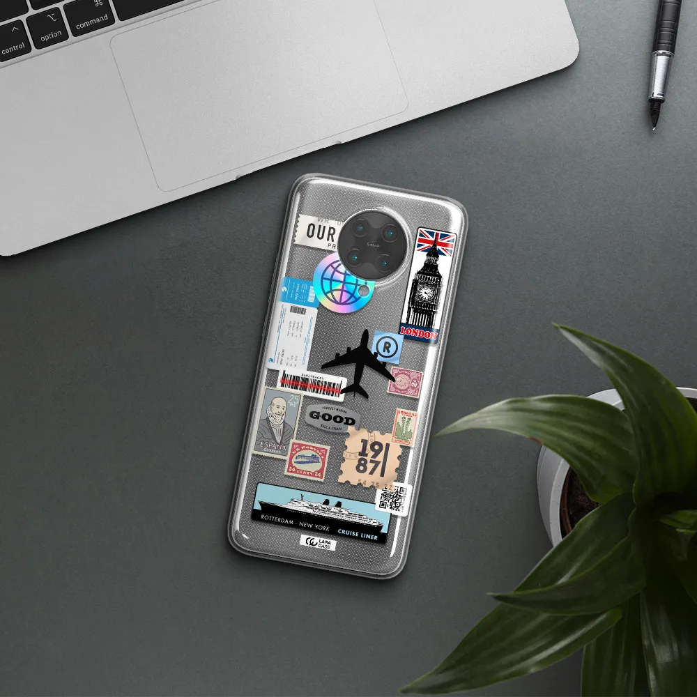 Stamp Stickers Xiaomi Poco F2 Pro Clear TPU Case