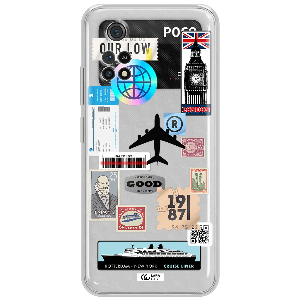 Stamp Stickers Xiaomi Poco M4 Pro 4G Clear Tpu Case