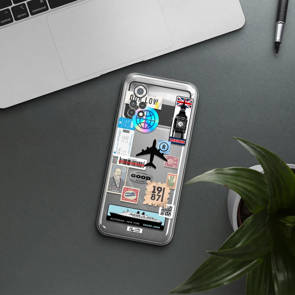 Stamp Stickers Xiaomi Poco X4 Pro Clear TPU Case