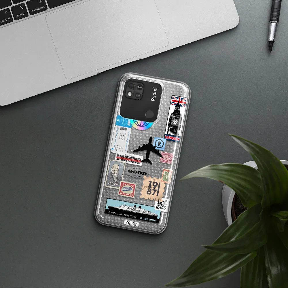 Stamp Stickers Xiaomi Redmi 10A Clear TPU Case
