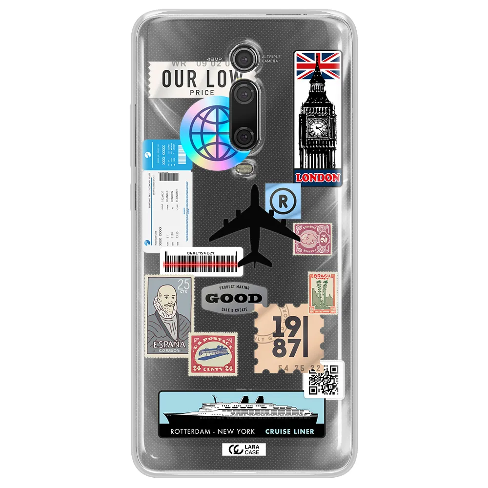 Stamp Stickers Xiaomi Redmi K20 Clear Tpu Case