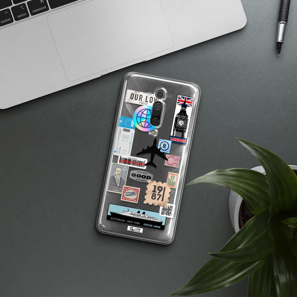 Stamp Stickers Xiaomi Redmi K20 Clear Tpu Case