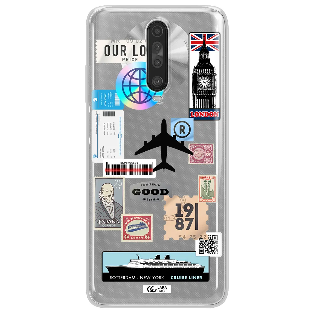 Stamp Stickers Xiaomi Redmi K30 Clear TPU Case