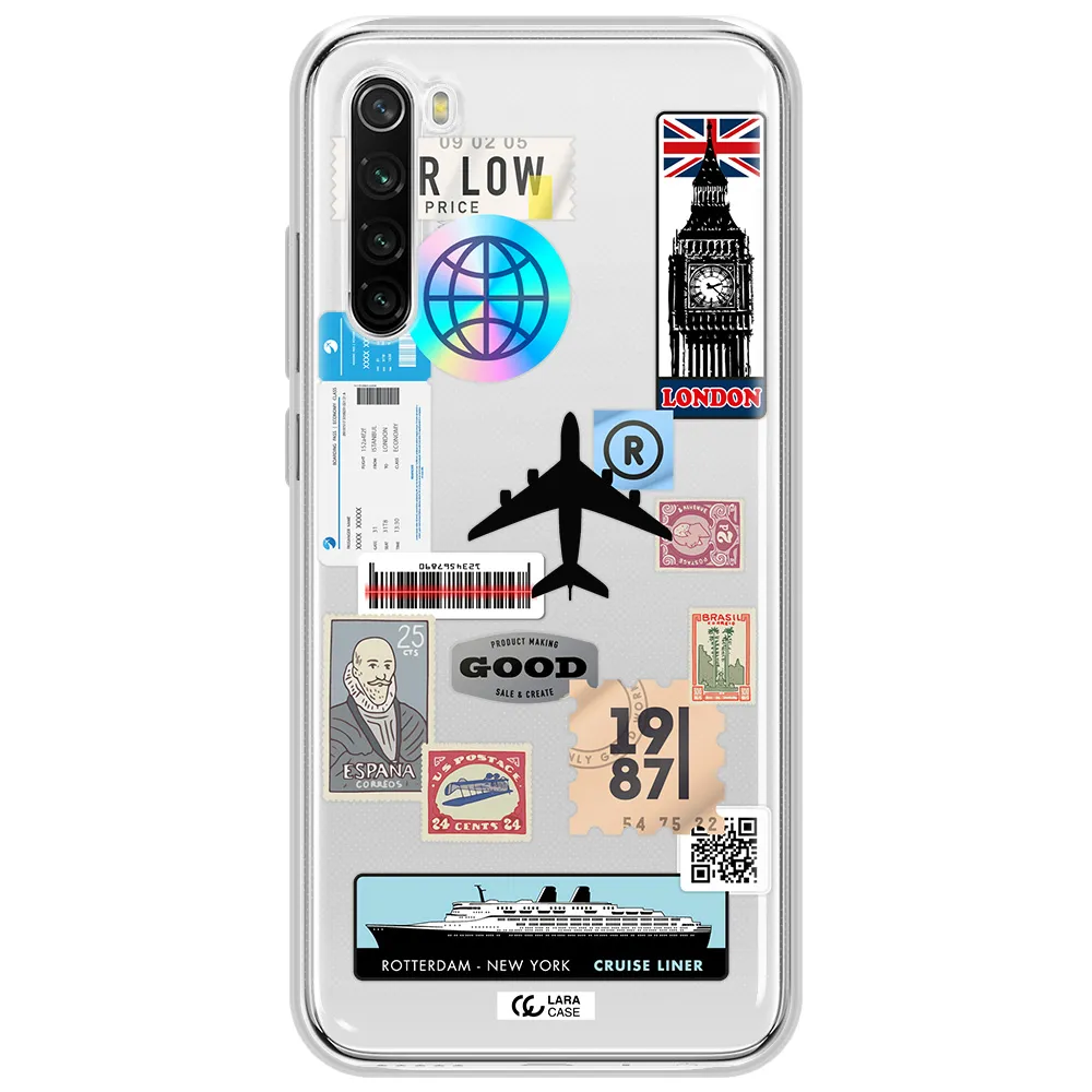 Stamp Stickers Xiaomi Redmi Note 8T Clear Tpu Case