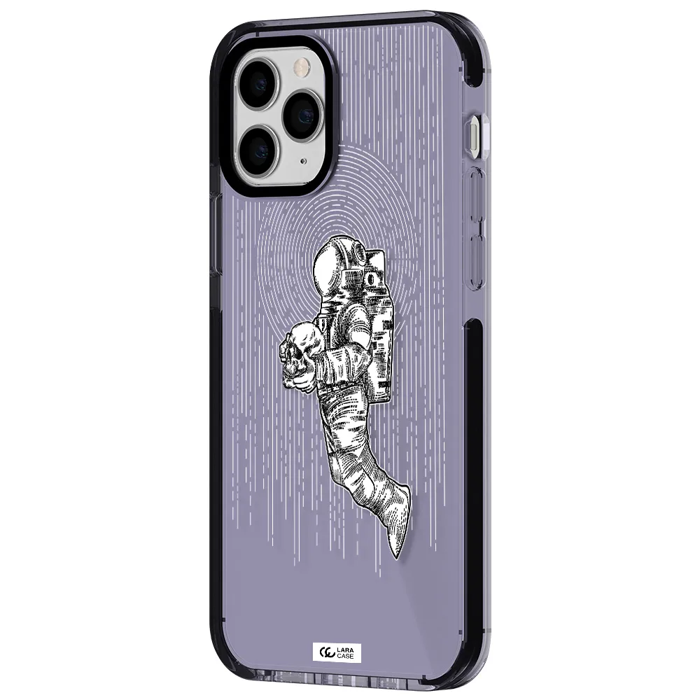 Astronaut Holding A Skull Apple iPhone 11 pro impact Lilac Case