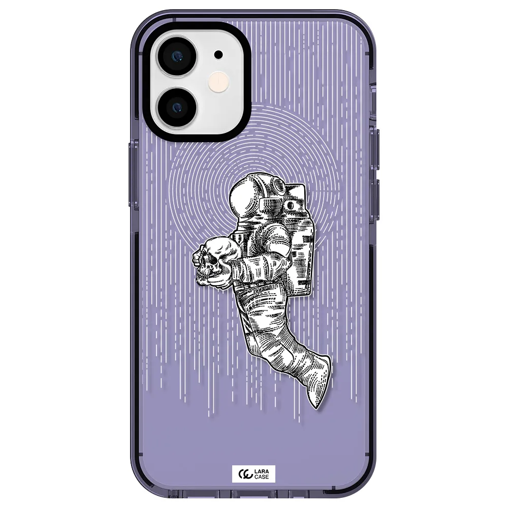Astronaut Holding A Skull Apple iPhone 12 mini impact Lilac Case