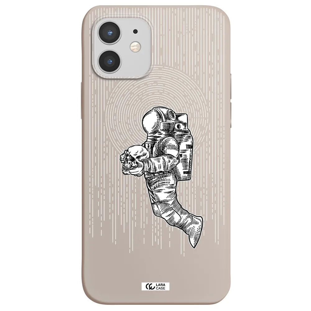 Astronaut Holding A Skull Apple iPhone 12 mini Silicone Stone Case