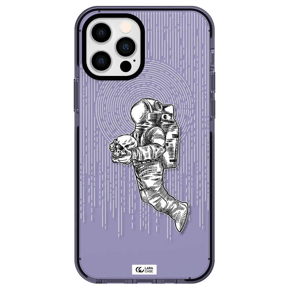 Astronaut Holding A Skull Apple iPhone 12 pro impact Lilac Case