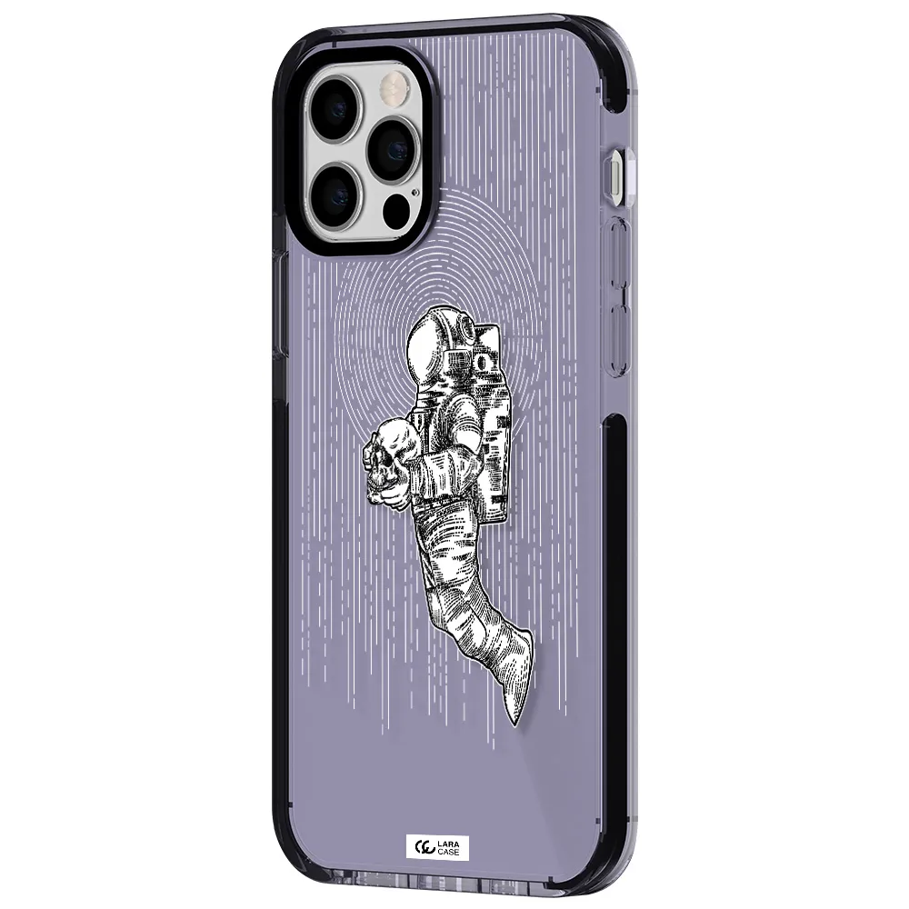 Astronaut Holding A Skull Apple iPhone 12 pro impact Lilac Case