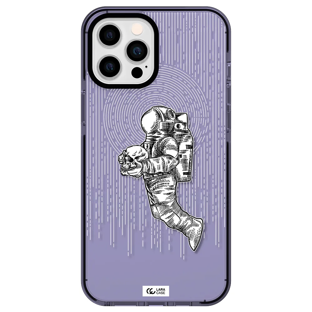 Astronaut Holding A Skull Apple iPhone 12 pro max impact Lilac Case