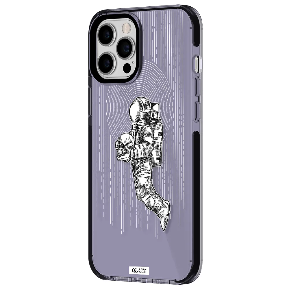 Astronaut Holding A Skull Apple iPhone 12 pro max impact Lilac Case
