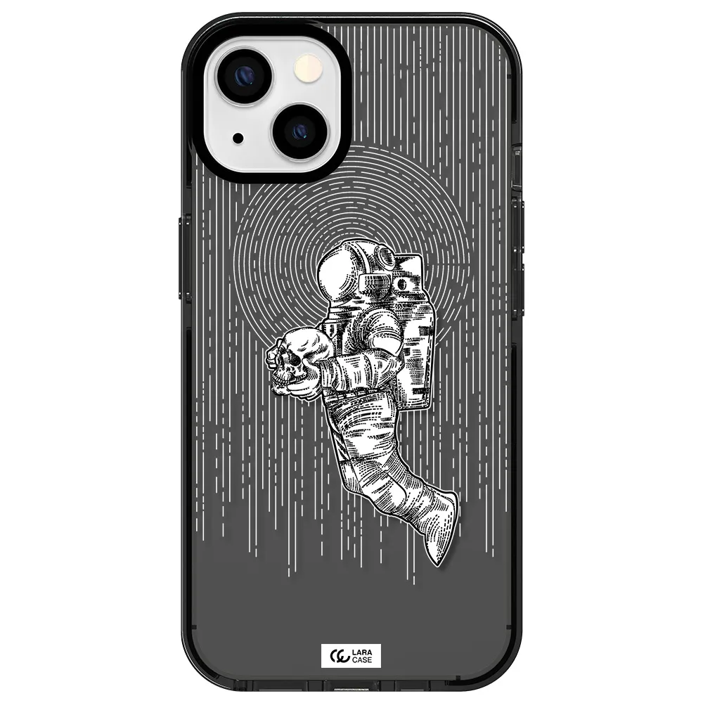 Astronaut Holding A Skull Apple iPhone 13 impact Smoke Black Case