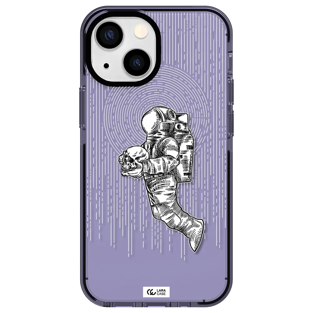 Astronaut Holding A Skull Apple iPhone 13 mini impact Lilac Case