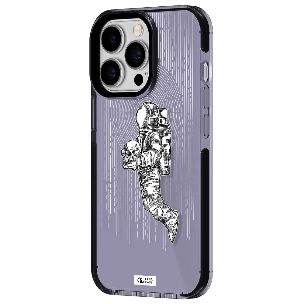 Astronaut Holding A Skull Apple iPhone 13 Pro impact Lilac Case