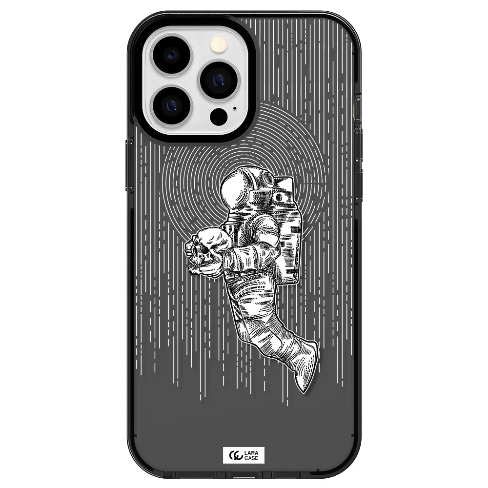 Astronaut Holding A Skull Apple iPhone 13 Pro Max impact Smoke Black Case