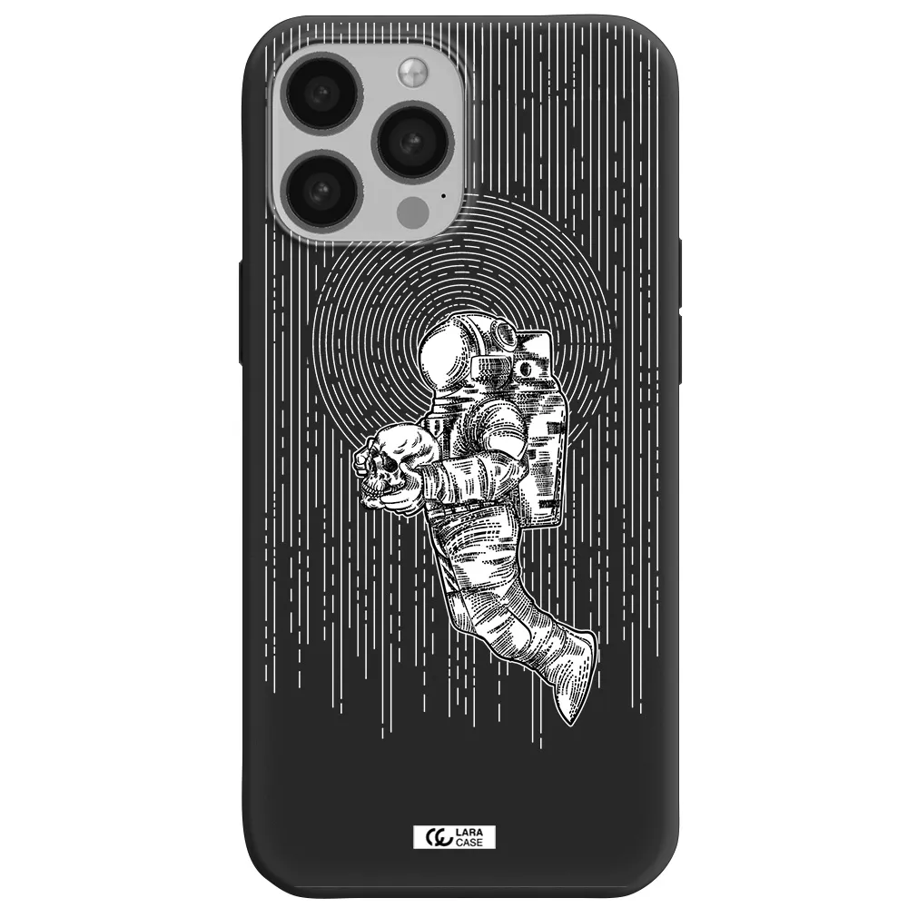 Astronaut Holding A Skull Apple iPhone 13 Pro Max Silicone black Case