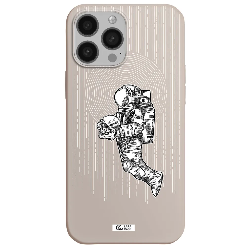Astronaut Holding A Skull Apple iPhone 13 Pro Silicone Stone Case