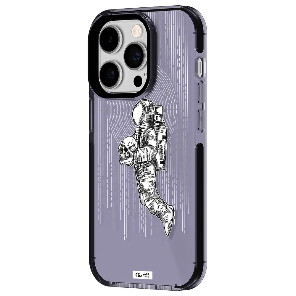 Astronaut Holding A Skull Apple iPhone 14 pro impact Lilac Case