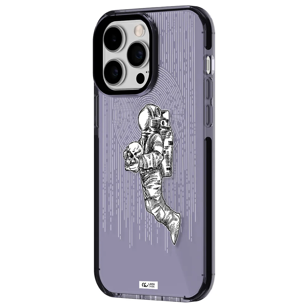 Astronaut Holding A Skull Apple iPhone 15 Pro impact Lilac Case