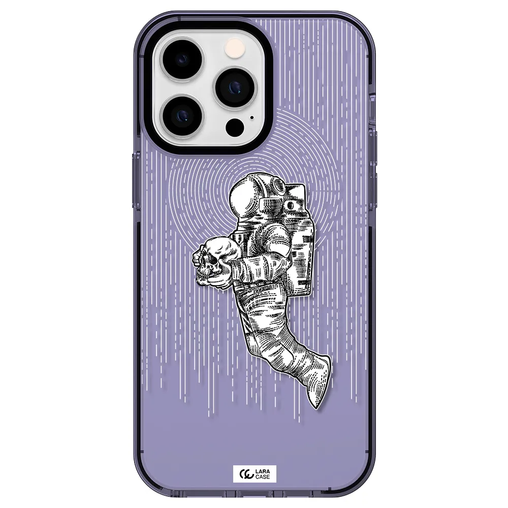 Astronaut Holding A Skull Apple iPhone 15 Pro Max impact Lilac Case