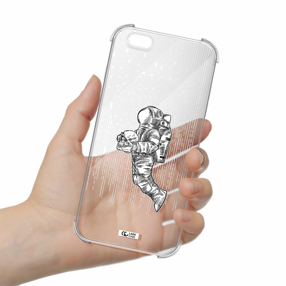 Astronaut Holding A Skull Apple iPhone 6 plus Clear PC Case