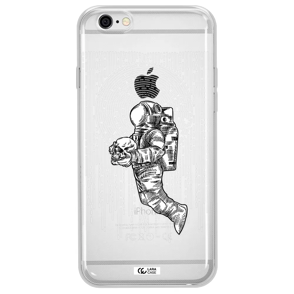 Astronaut Holding A Skull Apple iPhone 6 plus Clear TPU Case