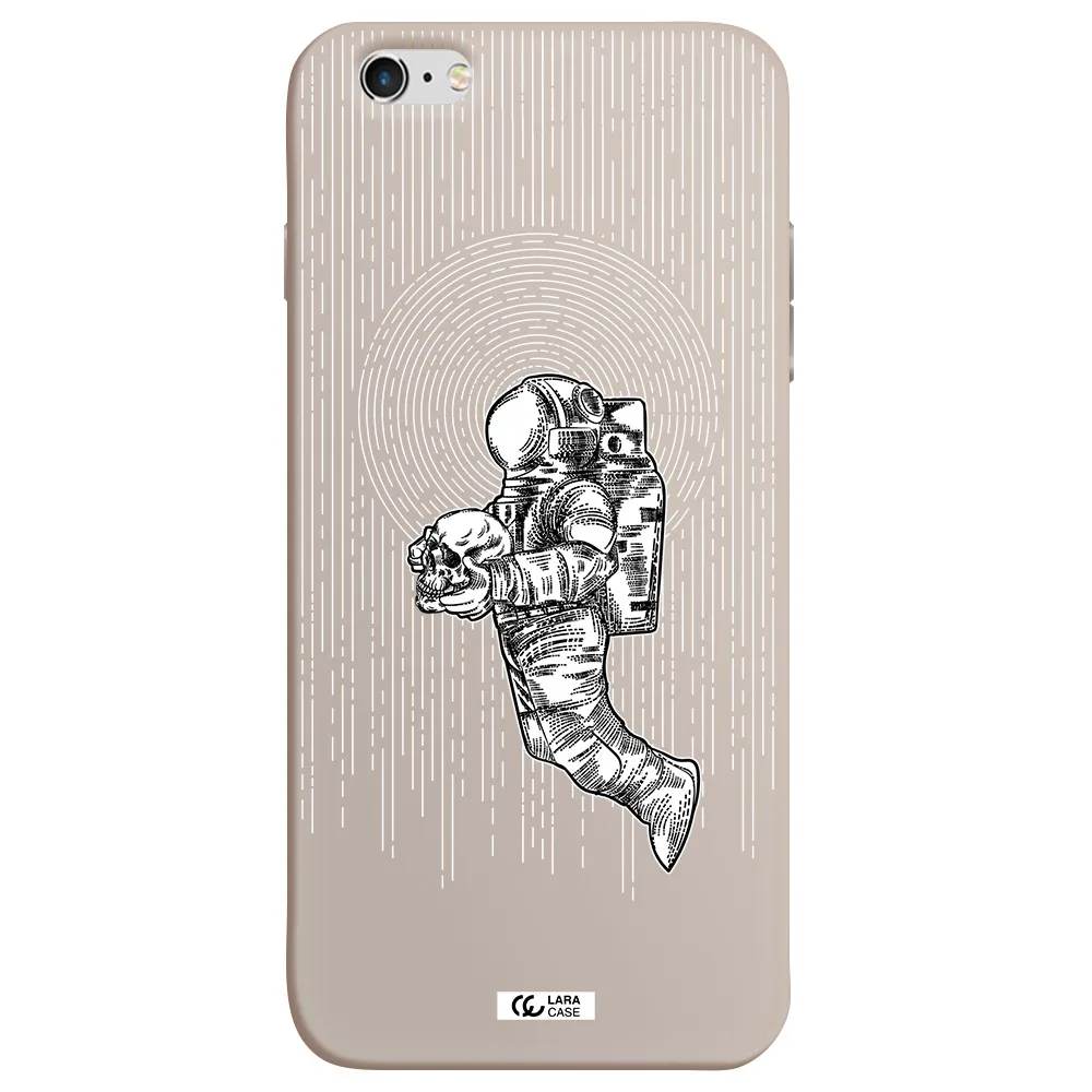Astronaut Holding A Skull Apple iPhone 6 plus Silicone Stone Case
