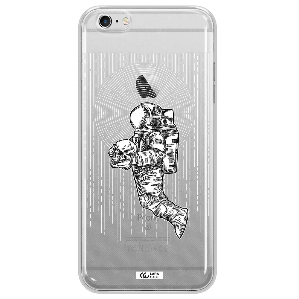 Astronaut Holding A Skull Apple iPhone 6S Clear TPU Case