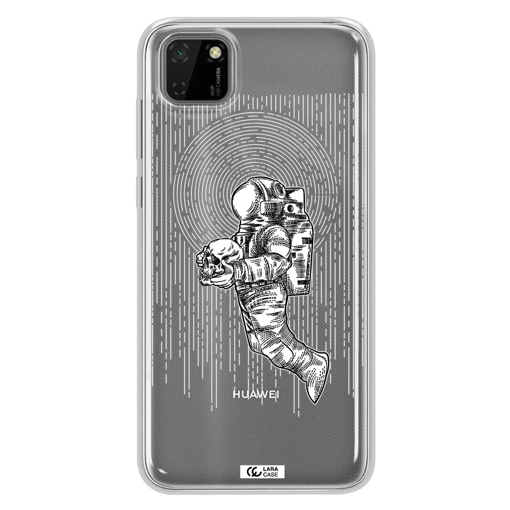 Astronaut Holding A Skull Huawei Honor 9S Clear TPU Case