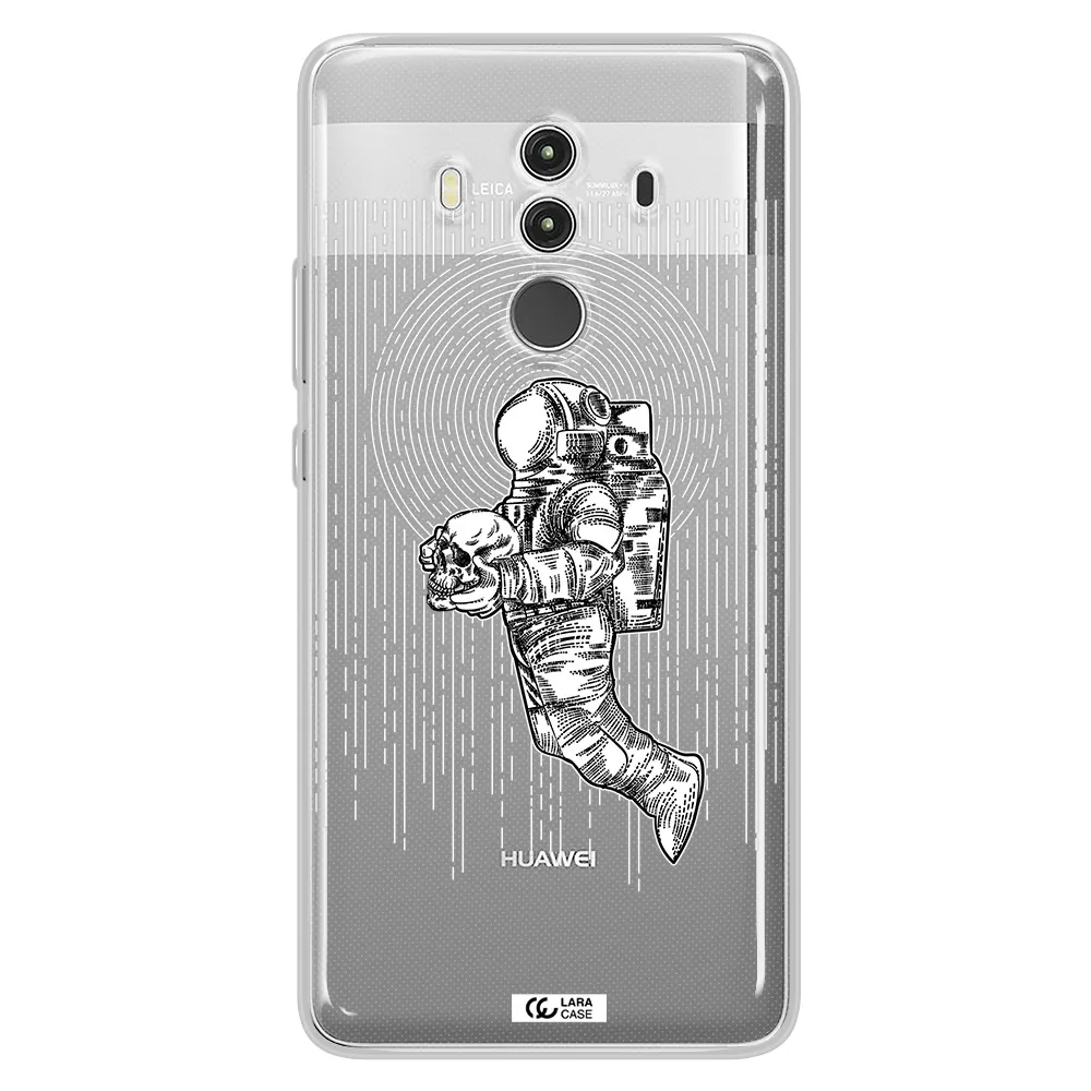Astronaut Holding A Skull Huawei Mate 10 Clear TPU Case