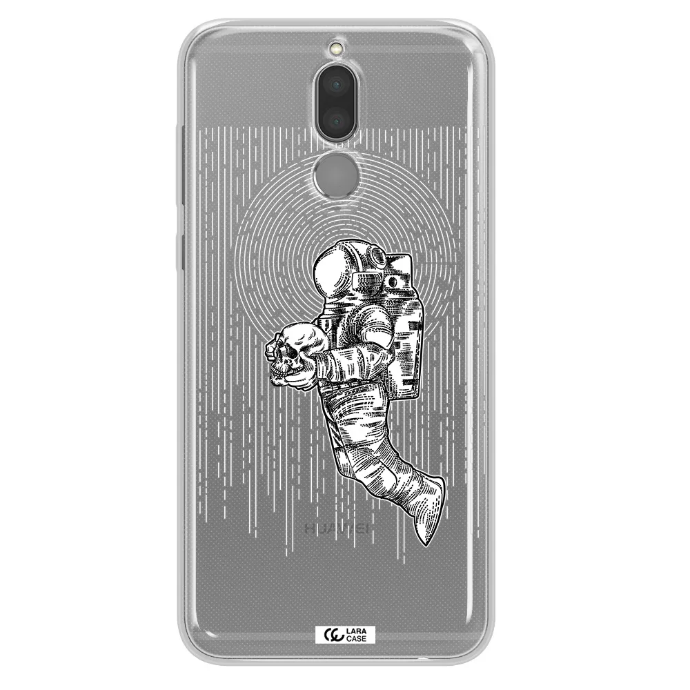 Astronaut Holding A Skull Huawei Mate 10 Lite Clear TPU Case
